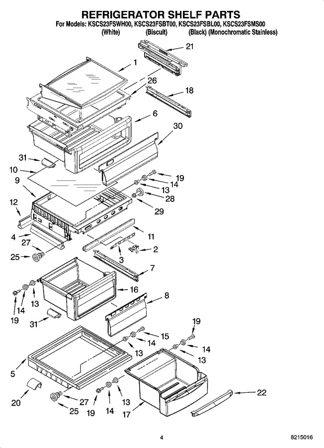 Diagram for KSCS23FSWH00