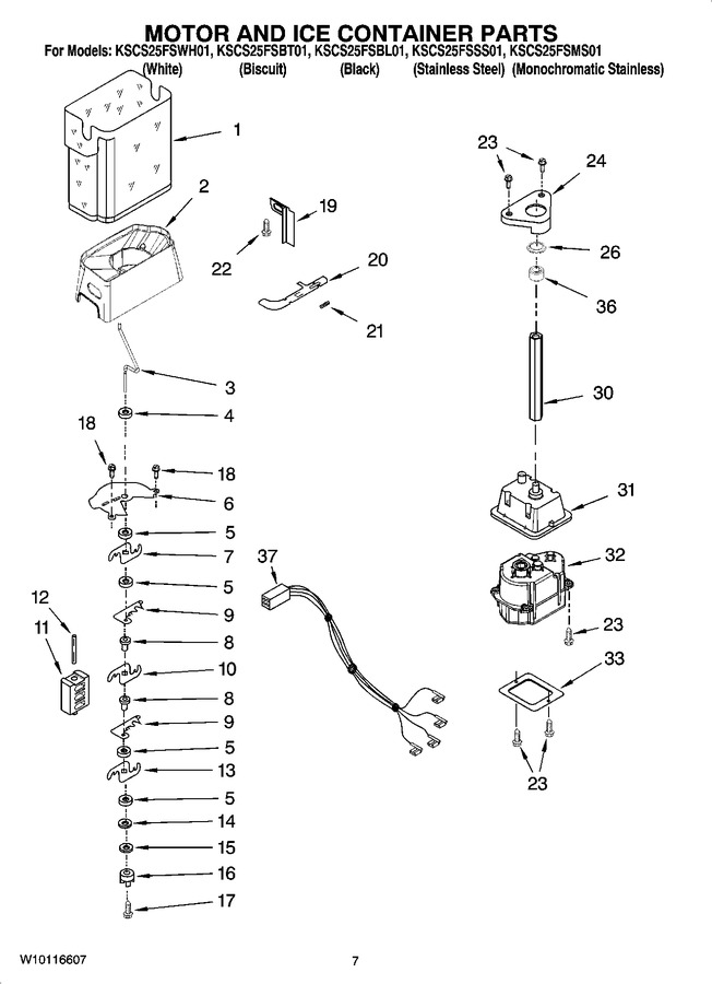 Diagram for KSCS25FSWH01