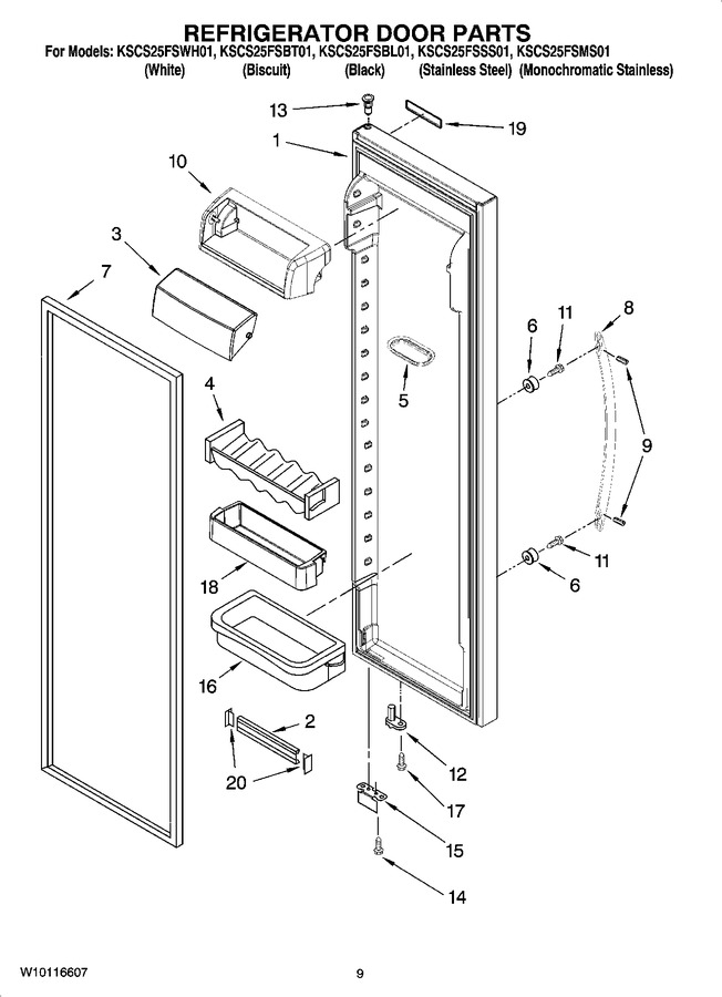 Diagram for KSCS25FSWH01