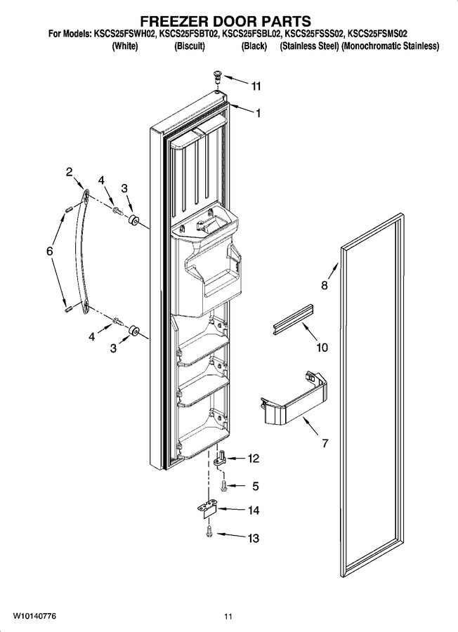 Diagram for KSCS25FSWH02