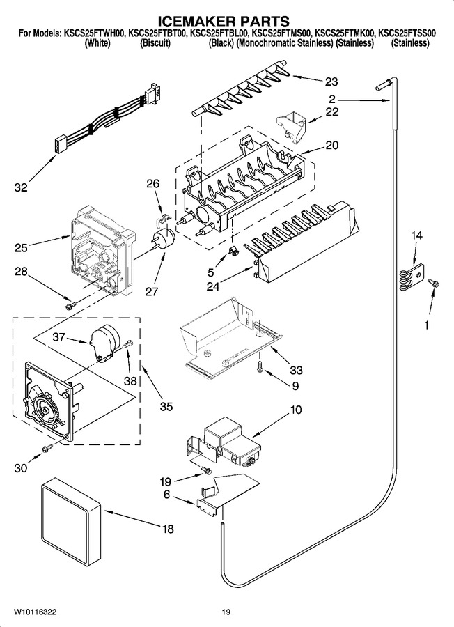 Diagram for KSCS25FTWH00