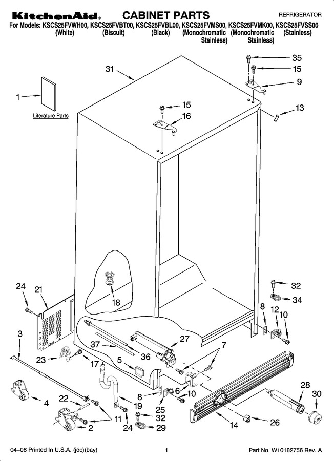 Diagram for KSCS25FVBL00