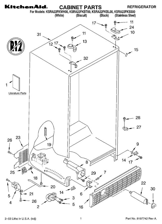 Diagram for KSRA22FKBL00