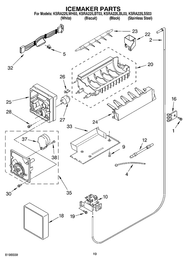 Diagram for KSRA22ILWH03