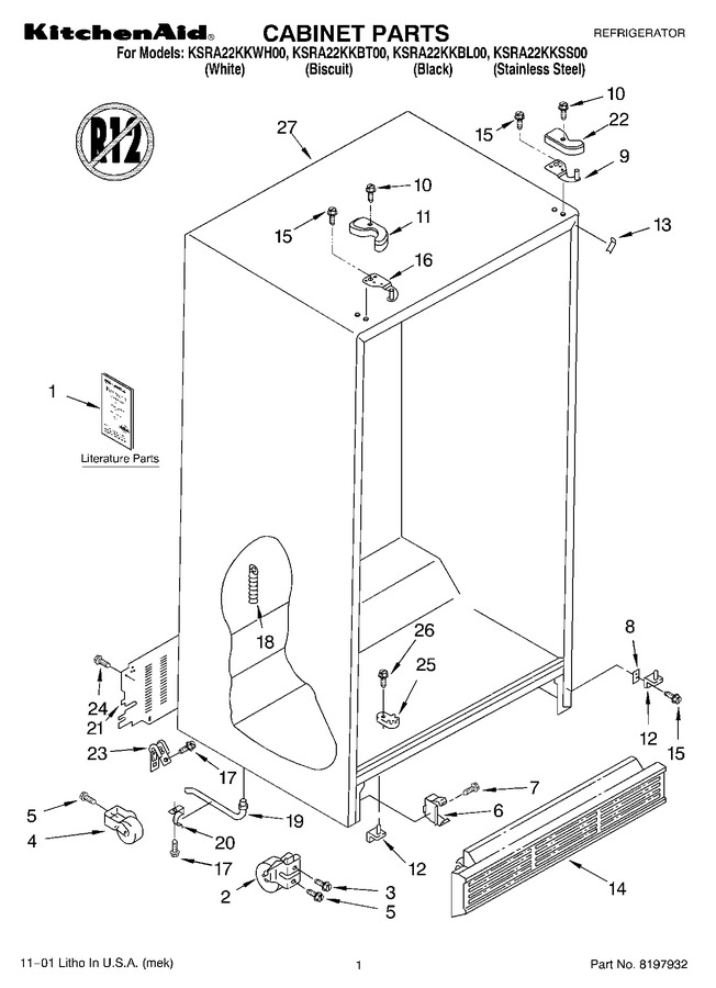 Diagram for KSRA22KKWH00