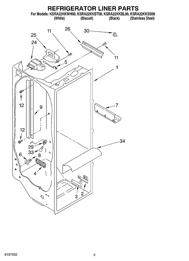 Diagram for KSRA22KKWH00