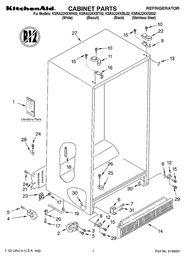 Diagram for KSRA22KKBT02