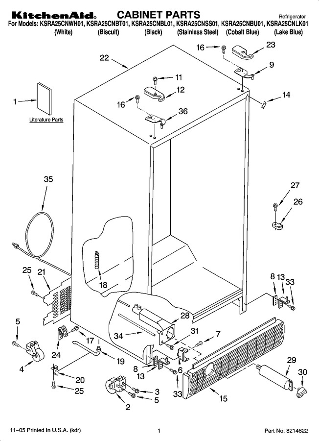 Diagram for KSRA25CNWH01
