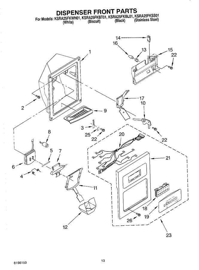 Diagram for KSRA25FKWH01