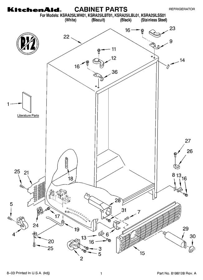 Diagram for KSRA25ILBL01
