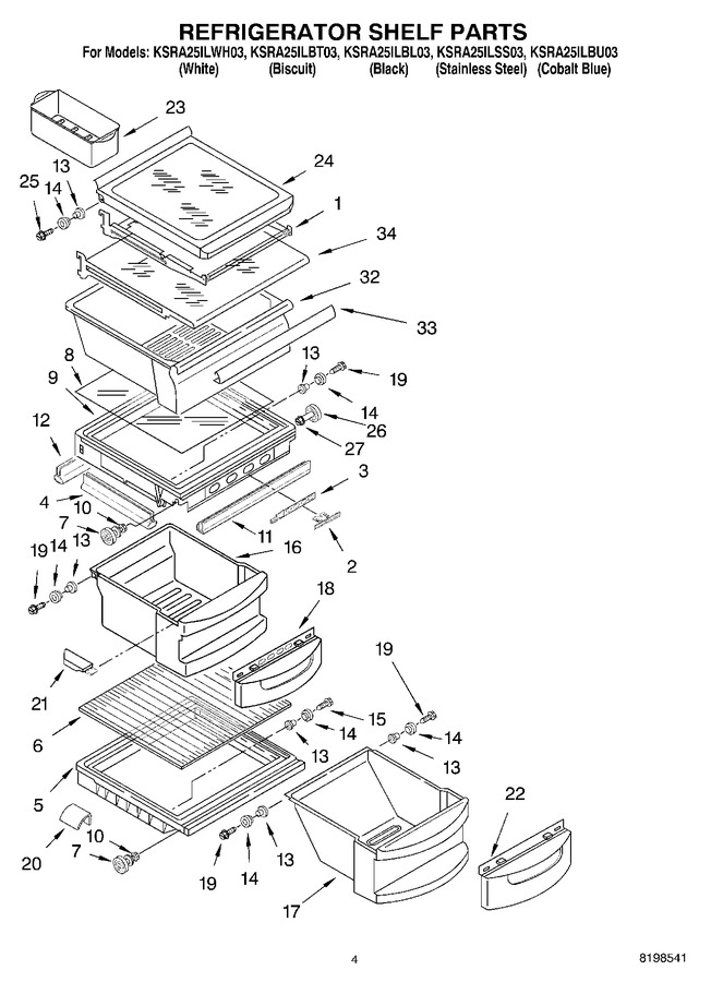 Diagram for KSRA25ILWH03