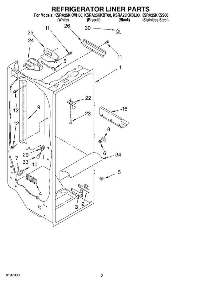 Diagram for KSRA25KKBL00