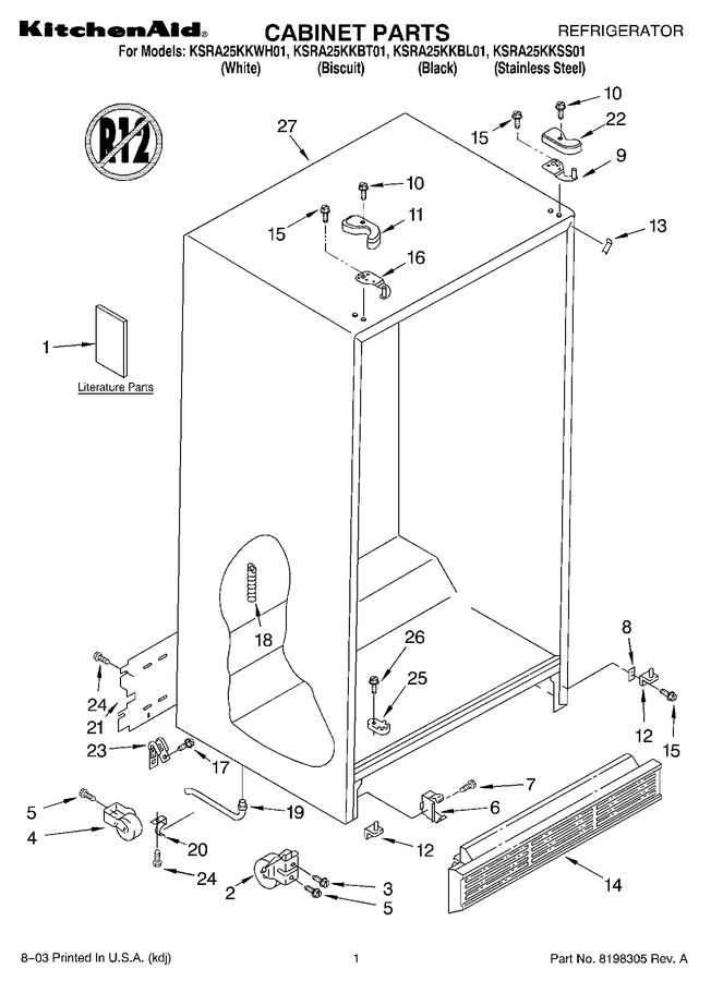Diagram for KSRA25KKSS01