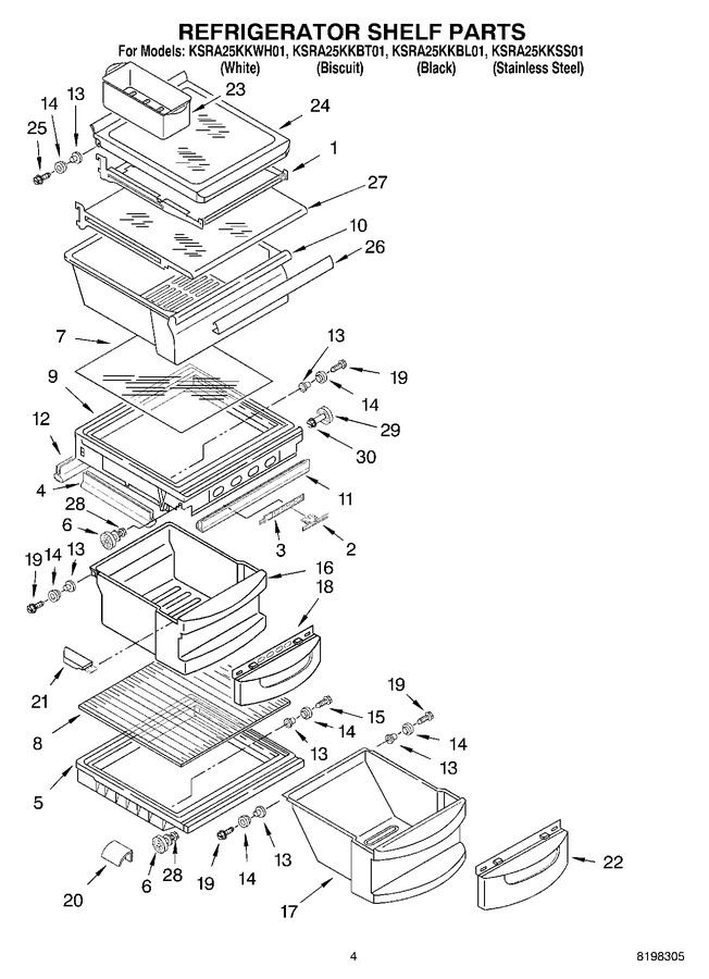 Diagram for KSRA25KKBT01