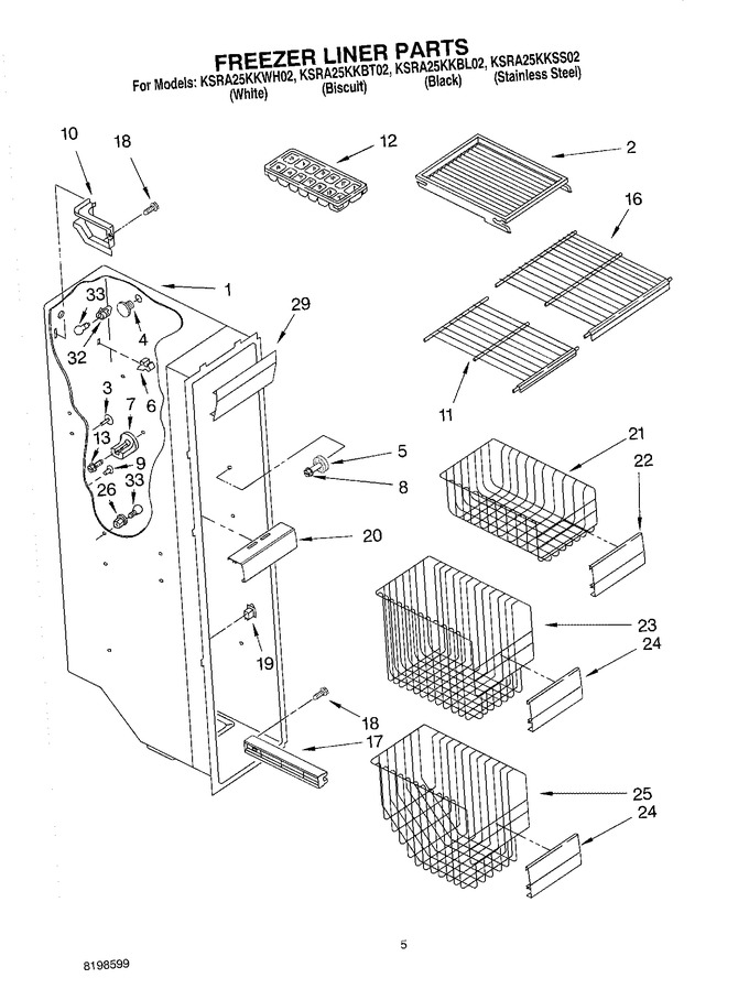 Diagram for KSRA25KKWH02