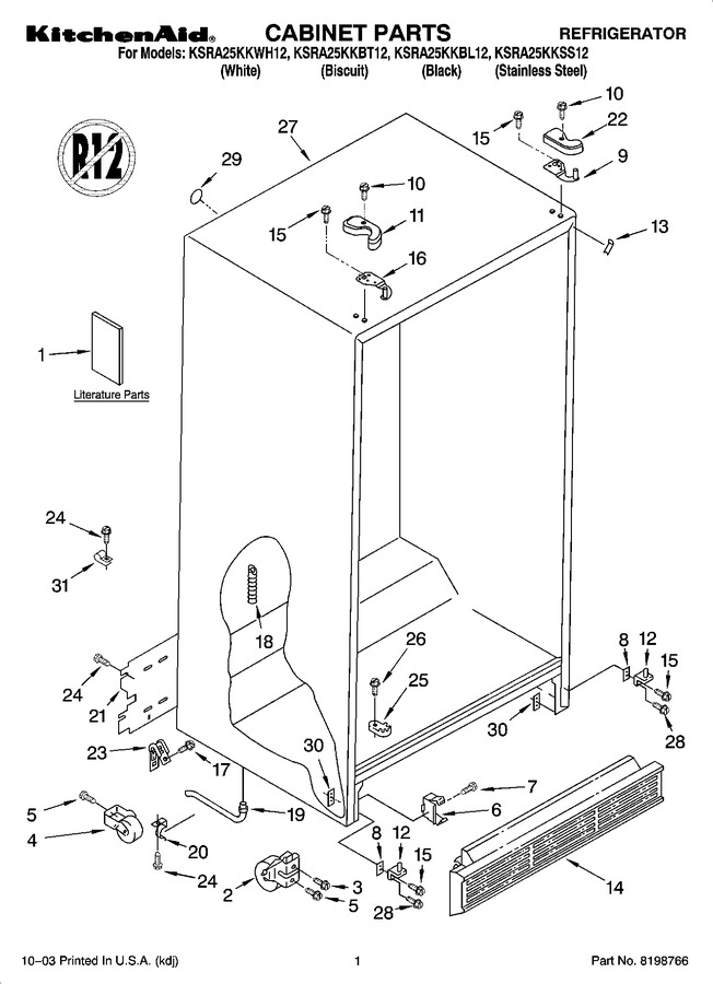 Diagram for KSRA25KKWH12