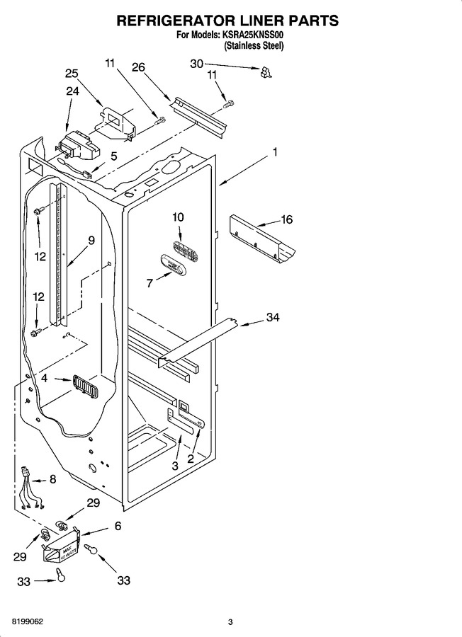 Diagram for KSRA25KNSS00