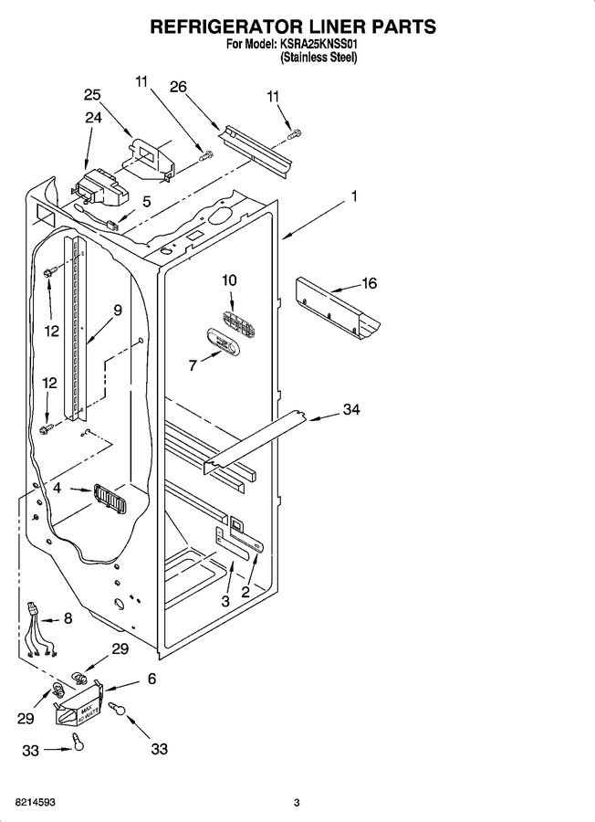 Diagram for KSRA25KNSS01