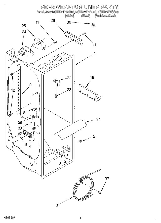 Diagram for KSRB22FHWH00