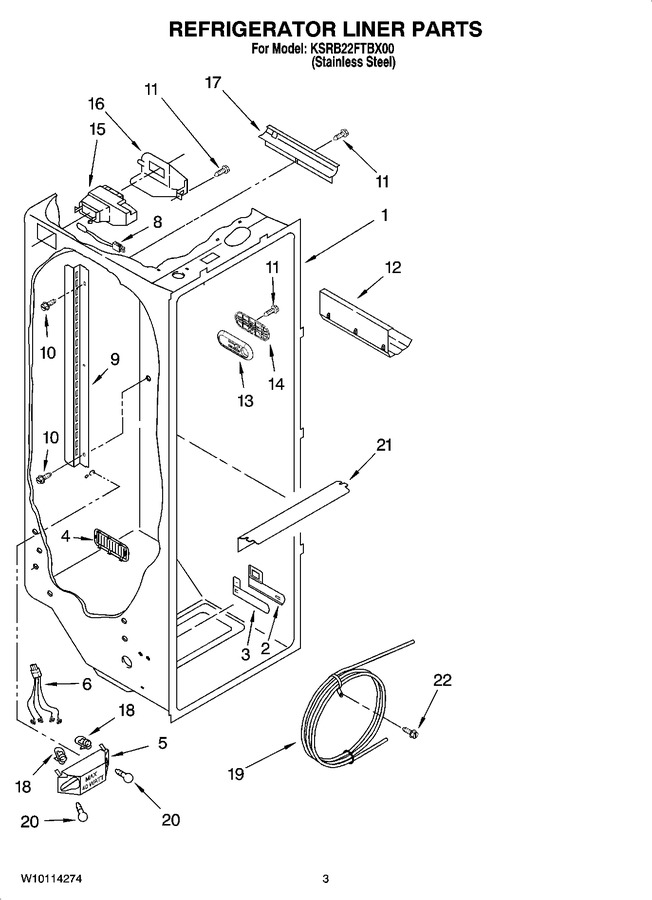 Diagram for KSRB22FTBX00