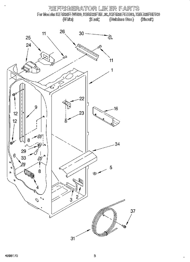 Diagram for KSRB25FHWH00