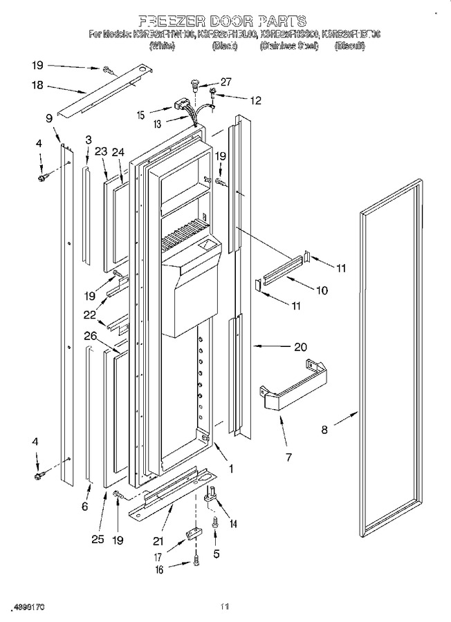 Diagram for KSRB25FHWH00