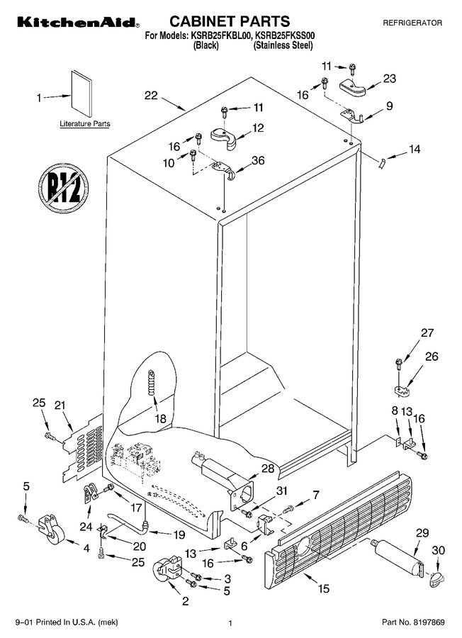 Diagram for KSRB25FKSS00