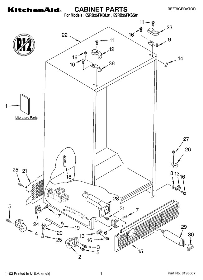 Diagram for KSRB25FKSS01