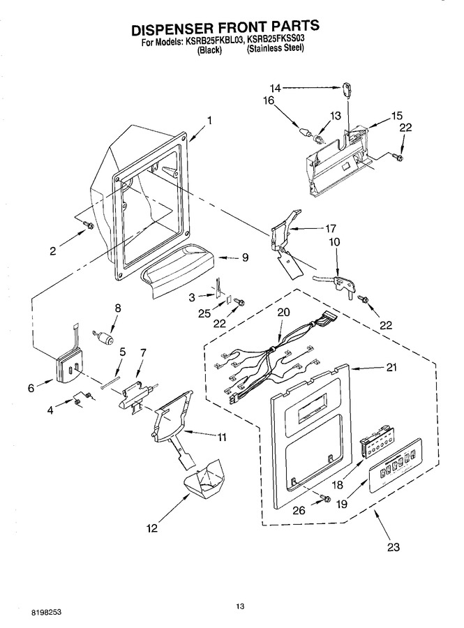 Diagram for KSRB25FKBL03
