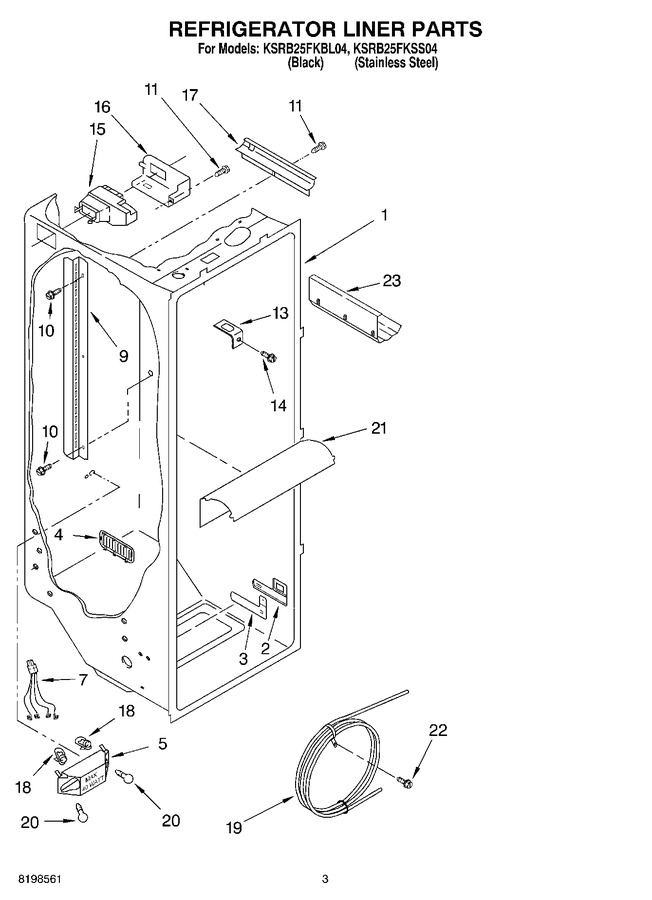 Diagram for KSRB25FKBL04