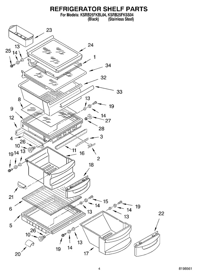 Diagram for KSRB25FKBL04