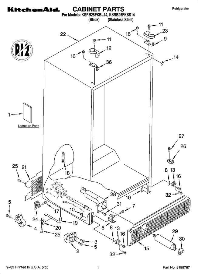 Diagram for KSRB25FKBL14