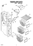 Diagram for 04 - Freezer Liner Parts