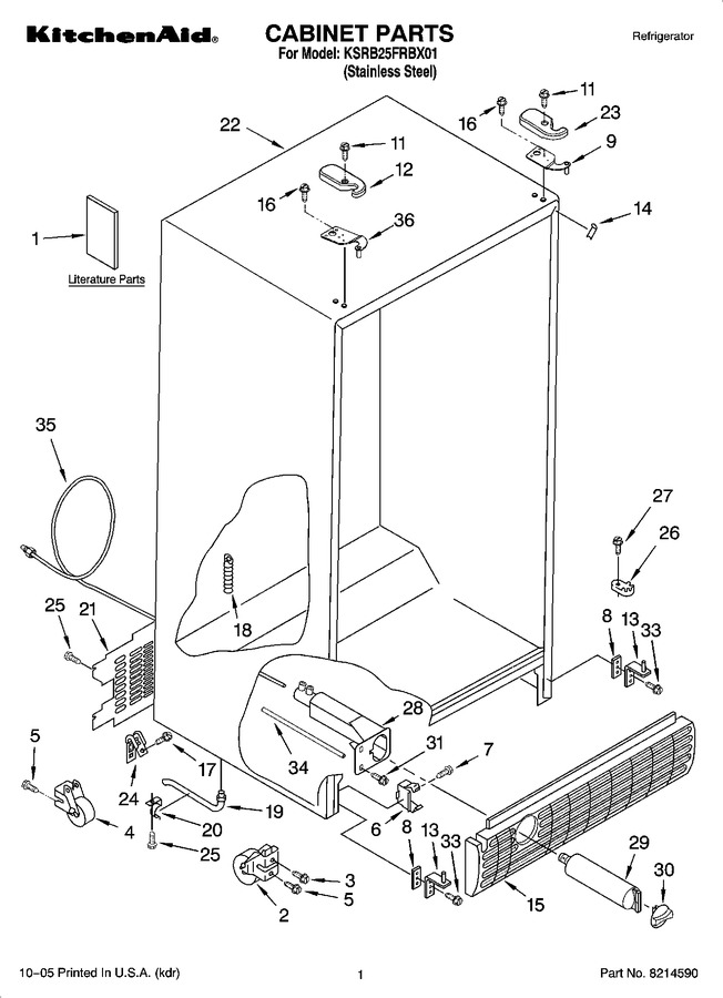 Diagram for KSRB25FRBX01