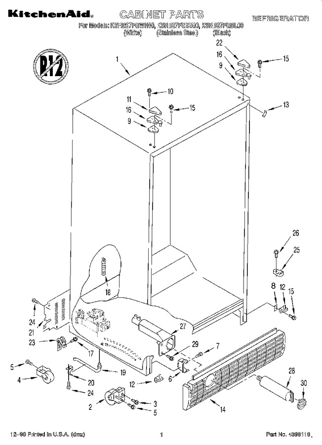 Diagram for KSRB27FGBL00