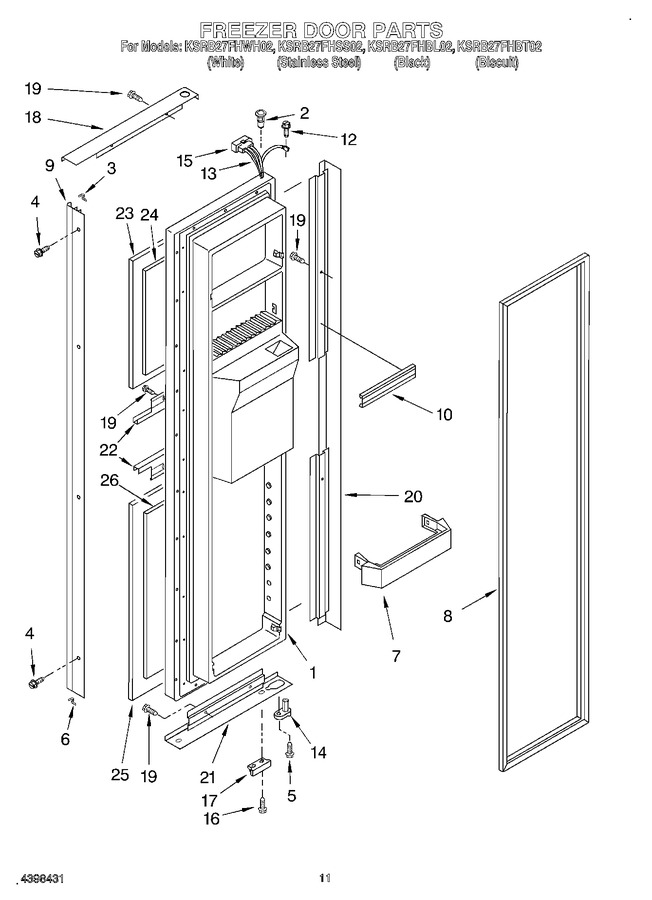 Diagram for KSRB27FHSS02