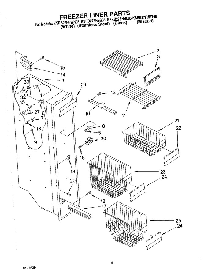 Diagram for KSRB27FHWH05