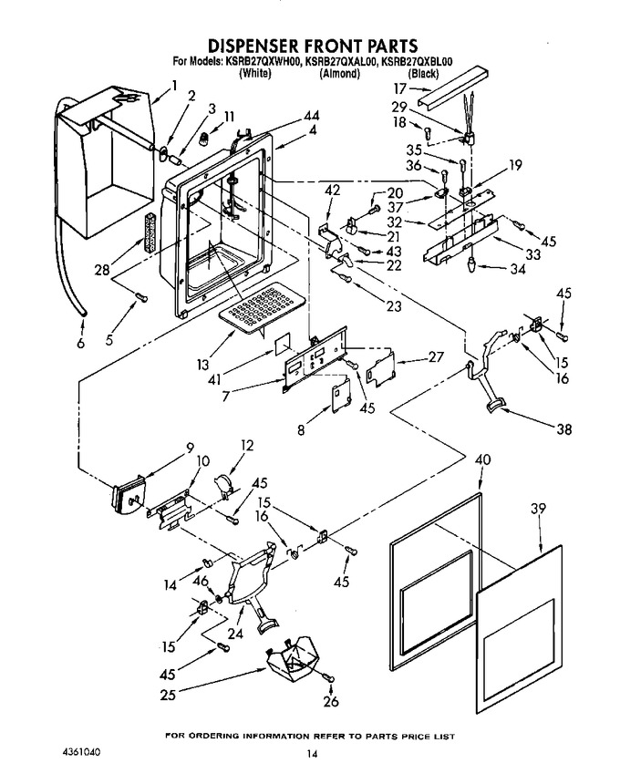 Diagram for KSRB27QXBL00