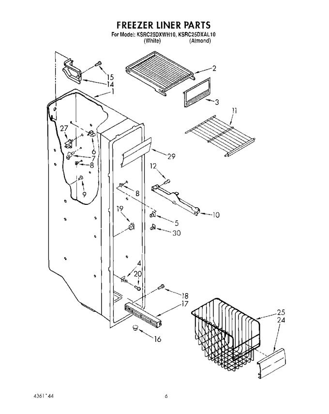 Diagram for KSRC25DXWH10