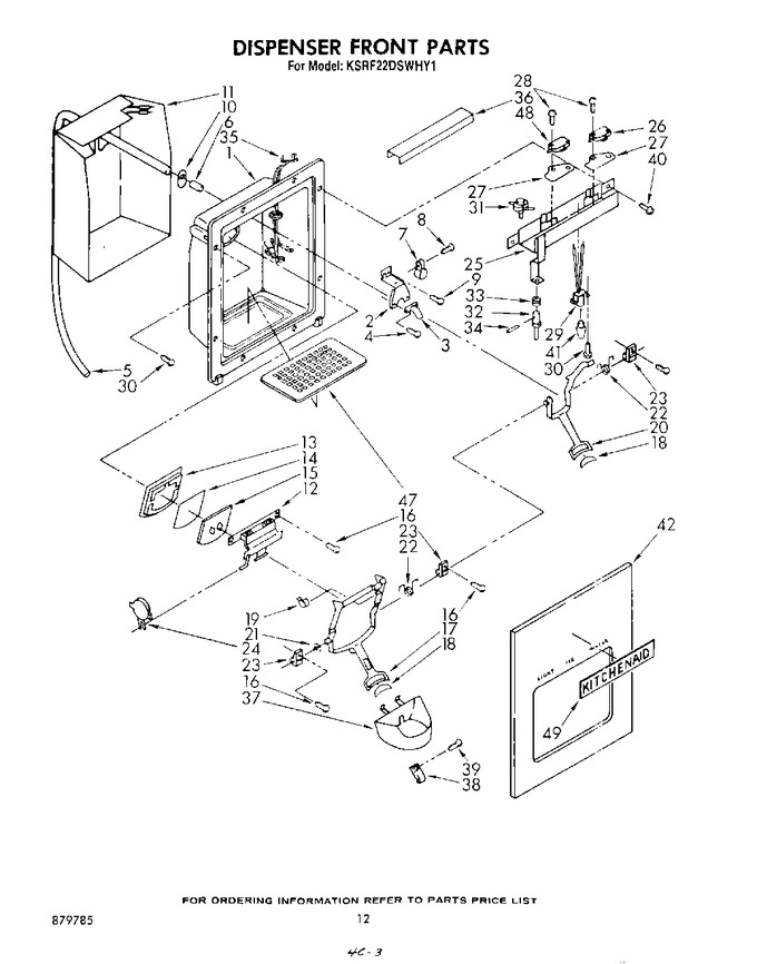 Diagram for KSRF22DSWHY1