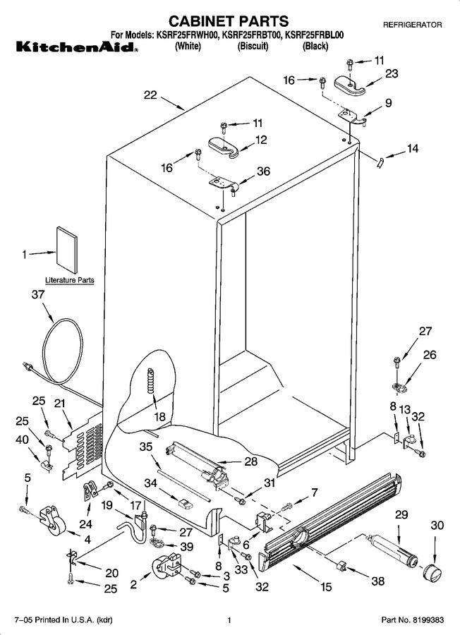 Diagram for KSRF25FRBL00
