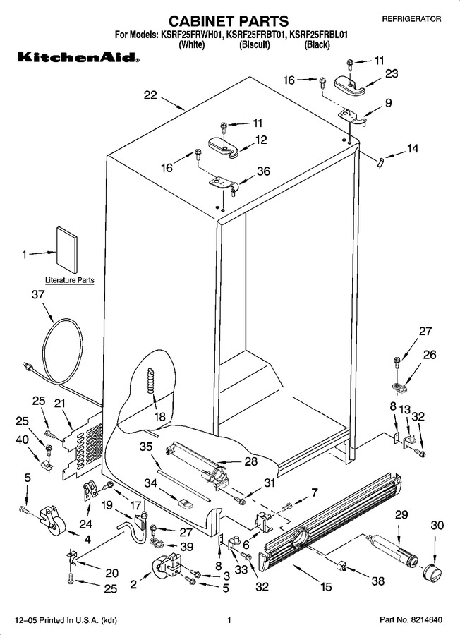 Diagram for KSRF25FRBT01