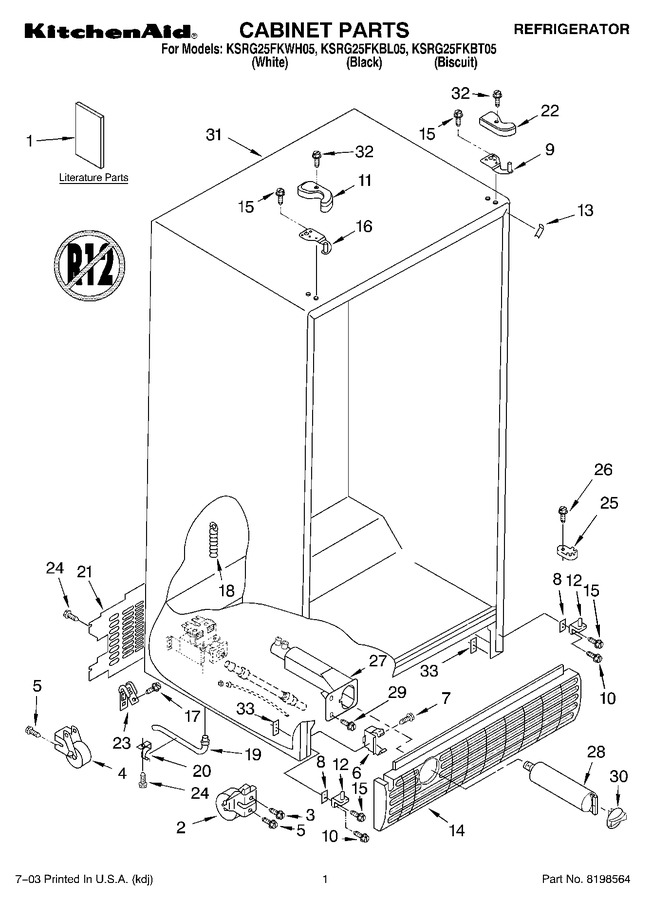 Diagram for KSRG25FKBT05
