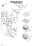 Diagram for 04 - Freezer Liner Parts