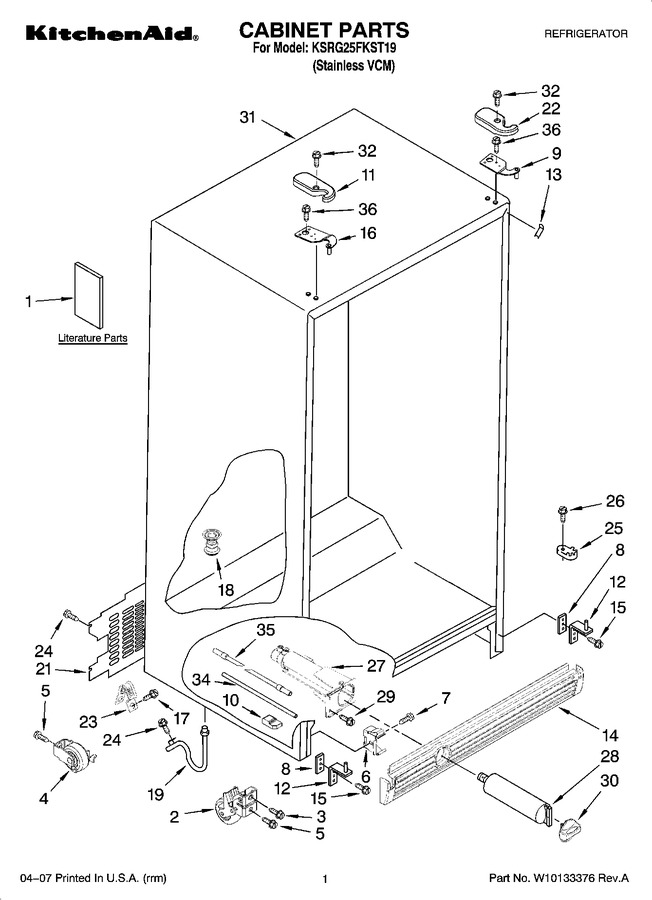 Diagram for KSRG25FKST19