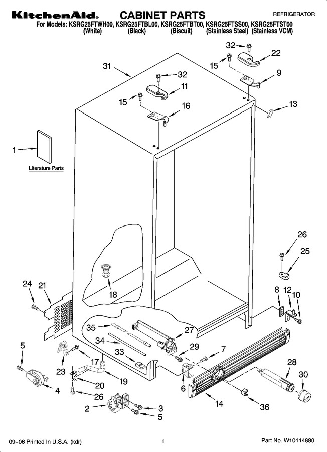 Diagram for KSRG25FTST00
