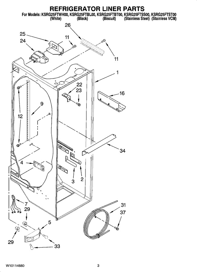 Diagram for KSRG25FTST00