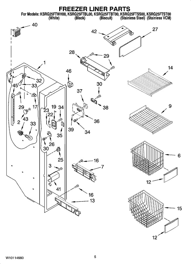 Diagram for KSRG25FTST00