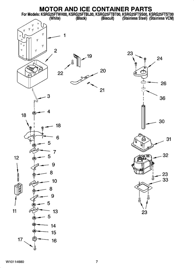 Diagram for KSRG25FTST00