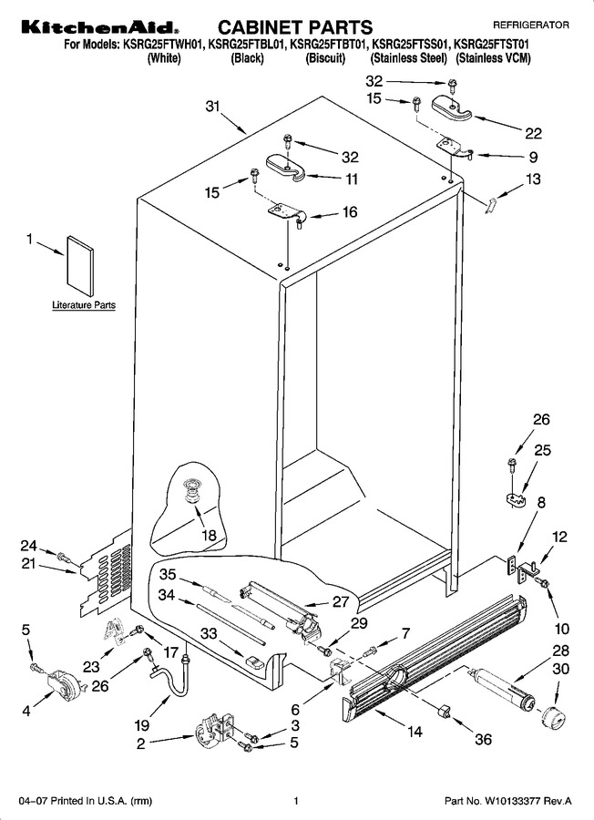Diagram for KSRG25FTSS01
